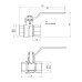 Кран шаровой SD Forte 1/2" ВР для воды (ручка) SF600W15