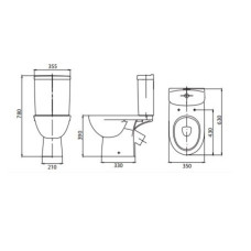 Компакт підлоговий з сидінням Soft-close Kolo FREJA Premium L79046000