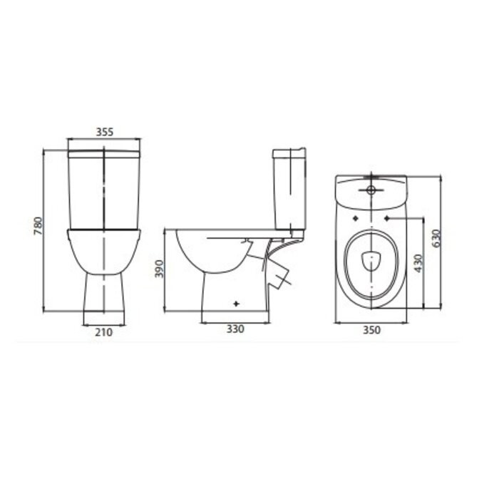 Компакт підлоговий з сидінням Soft-close Kolo FREJA Premium L79046000