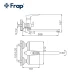 Змішувач для ванни Frap F2249-6, чорний/хром