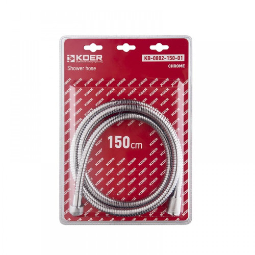 Шланг для душу KOER, хром KB-0802-150-01