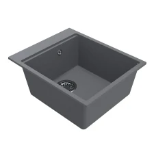 Мойка MiraGGIO LAGOON 510x541x215 прямоугольная gray + сифон
