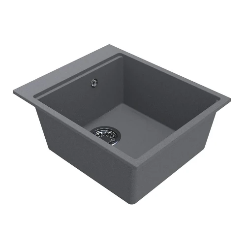 Мойка MIRAGGIO LAGOON 510x541x215 прямоуг. gray + сифон