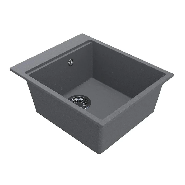 Мойка MIRAGGIO LAGOON 510x541x215 прямоуг. gray + сифон