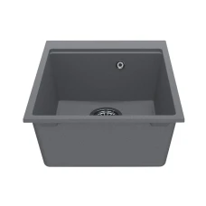 Мойка MiraGGIO LAGOON 510x541x215 прямоугольная gray + сифон