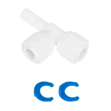 Трійник 1/4"стрижень x 1/4"цанга x 1/4"цанга (КРАТНО 10 шт) (ST023-A)  {10}