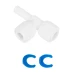 Трійник 1/4"стрижень x 1/4"цанга x 1/4"цанга (КРАТНО 10 шт) (ST023-A)  {10}