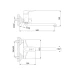 Змішувач для ванни Frap F22004, хром