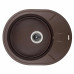 Мийка GRANADO MARBELLA marron 606x495x200 овальна  + сифон