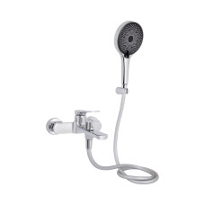 Смеситель для ванны Qtap Slavonice (c душевым гарнитуром) QTSLV259CRM48034 Chrome