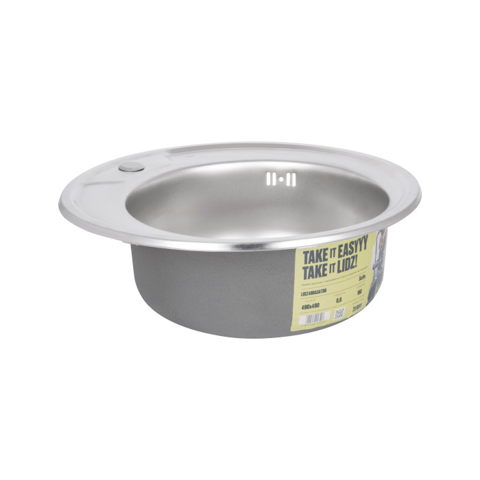 Кухонная мойка Lidz 490-A 0,6 мм Satin (Lidz490A06SAT160)