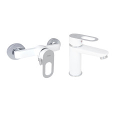 Набор смесителей Latwa 001 + Latwa 010 White