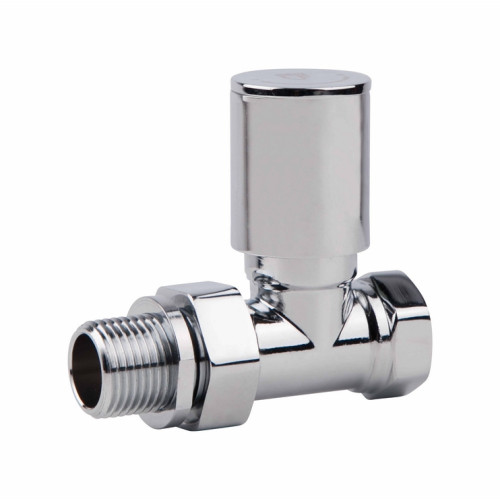 Кран радиаторный  SD Forte 1/2" прямой  хром SF235W15