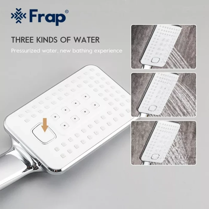 Змішувач для ванни Frap F2258, білий/хром