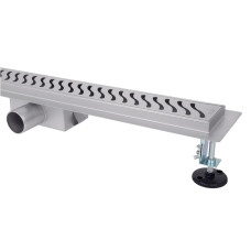 IT02-FT09/300 ITAL Душовий трап 300 мм, комбінований гідрозатвор, Brushed nickel (блістер) {5/1}