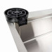 Мойка прям. 750х450х230 PLATINUM Handmade Водопад  3.0/1.0 мм сатин