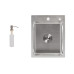 Мойка для кухни интегрированная Lidz Handmade H4050 (LDH4050BRU39258) Brushed Steel 3,0/1,0 мм