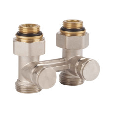 Кран буксовый SD Forte 3/4"х1/2" для радіатора нижній SF253W15