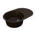 Мойка Vankor Sity  780х510х200 овал. Chocolate + сифон