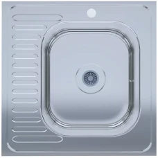 Мийка нерж.UA 6060-R товщ-0.4mm, р-р-600*600*140mm Polish (накладна) {20}