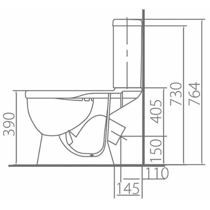 Унитаз компакт Kolo ANTYSPLASH 3/6 209905UA с полипропиленовым сиденьем