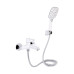 Смеситель для ванны Qtap Grand (c душевым гарнитуром) QTGRAWCR006 Chrome/White