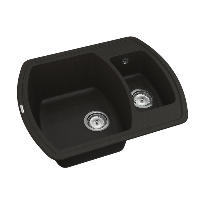 Мийка для кухні Vankor Norton NMP 03.63 Black прямокутна з сифоном