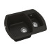 Мийка для кухні Vankor Norton NMP 03.63 Black прямокутна з сифоном
