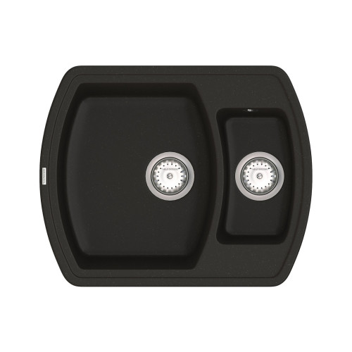Мийка для кухні Vankor Norton NMP 03.63 Black прямокутна з сифоном