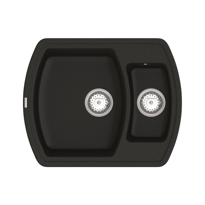 Мийка для кухні Vankor Norton NMP 03.63 Black прямокутна з сифоном