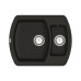 Мийка для кухні Vankor Norton NMP 03.63 Black прямокутна з сифоном