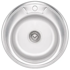 Мойка круглая 490х160-A сатин Brinex 0,6мм