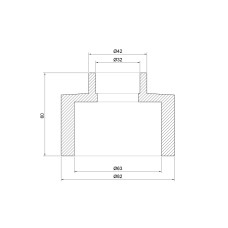 Муфта из полипропилена Thermo Alliance 63х32