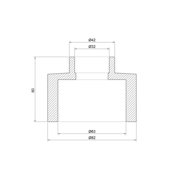 Муфта из полипропилена Thermo Alliance 63х32