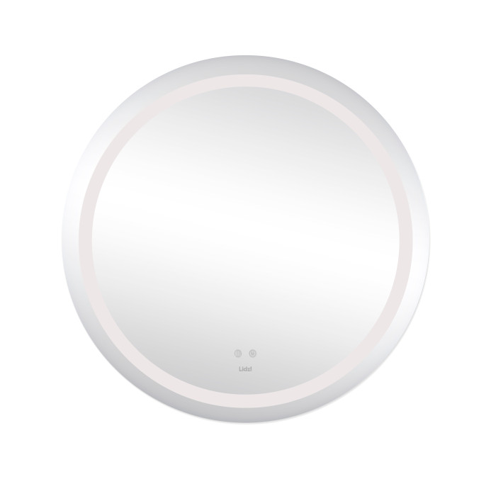 Зеркало Lidz Aria R800 с LED-подсветкой Touch, с антизапотеванием, с диммером, регулятор яркости LD78LR800