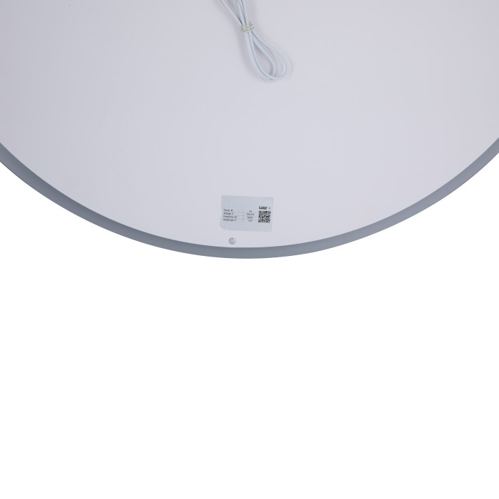 Зеркало Lidz Aria R800 с LED-подсветкой Touch, с антизапотеванием, с диммером, регулятор яркости LD78LR800