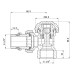 Кран радіаторний  SD Forte Powerful 1/2" антипротечкою кутовий SF233W15
