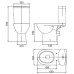 Унитаз-компакт Kolo FREJA 3/6 L8920401U с дюропластовым сиденьем, Soft close
