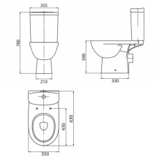 Компакт напольный с сиденьем Soft Close Kolo FREJA Premium L79047000