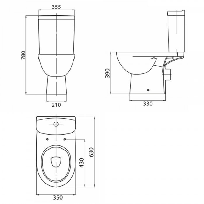 Компакт підлоговий з сидінням Soft Close Kolo FREJA Premium L79047000