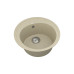 Мийка для кухні Vankor Sity SMR 01.50 Beige кругла з сифоном