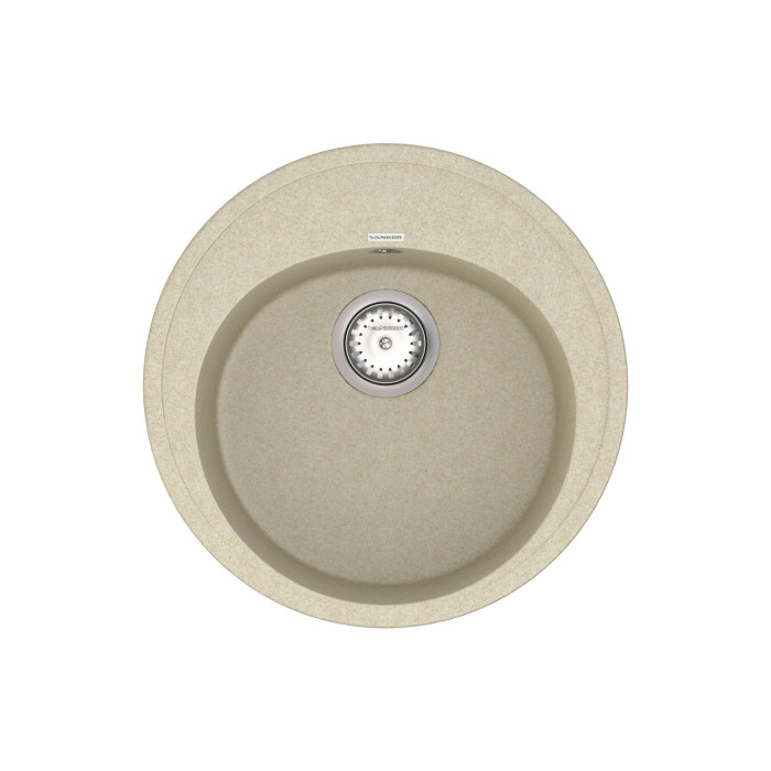 Мийка для кухні Vankor Sity SMR 01.50 Beige кругла з сифоном