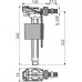 A160-3/8 Впускний механізм бок. латунь 3/8" {70}