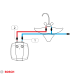 Бойлер BOSCH Tronic 2000 B 15 під мийкою