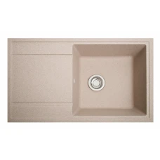 Мойка Solid Total 860х510х200 прямоугольная розовый + сифон