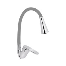 Смеситель для кухни Lidz Tani 008F3 с гибким изливом (k40) LDTAN008F3GCR39507 Chrome/Grey