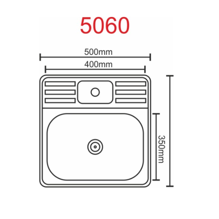 Мойка прямоугольная 500х600х160 сатин PLATINUM Мойка прямоугольная 500х600х160 сатин PLATINUM