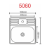 Мойка прям. 500х600х160 сатин PLATINUM