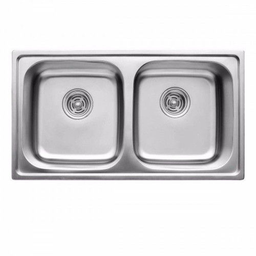 Мойка прямая 780х430х180 декор Мойка для кухни ULA двойная