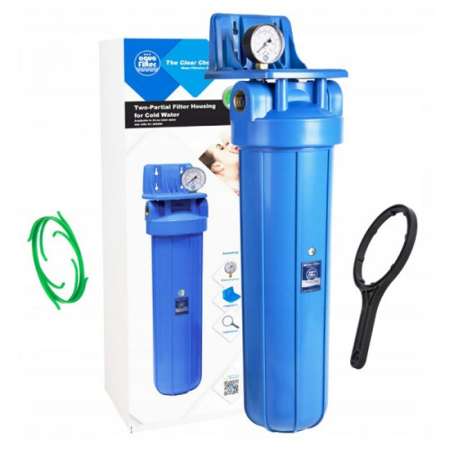 Корпус Big Blue 20" х 1" (кронштейн, ключ, манометр)